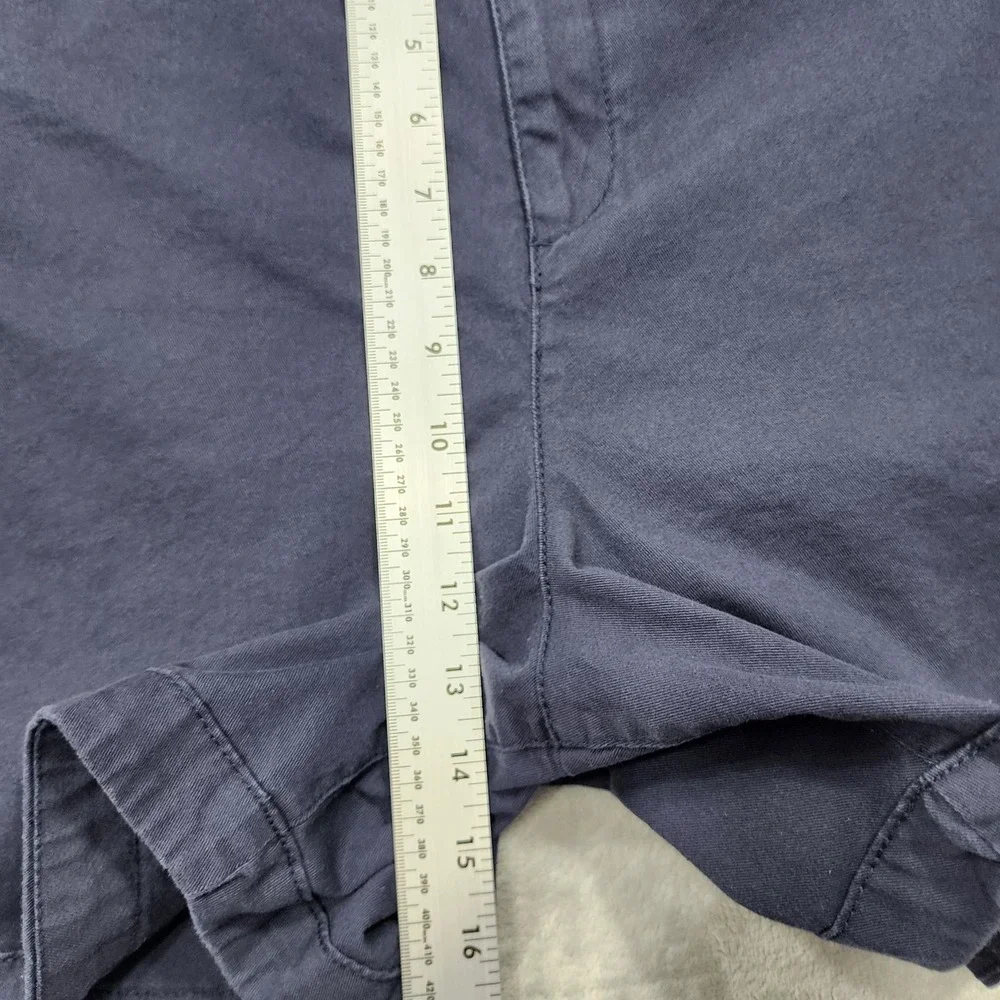 Lane Bryant Shorts‎ Womens 28 Blue Chino Twill Stretch Flat Front Casual Summer